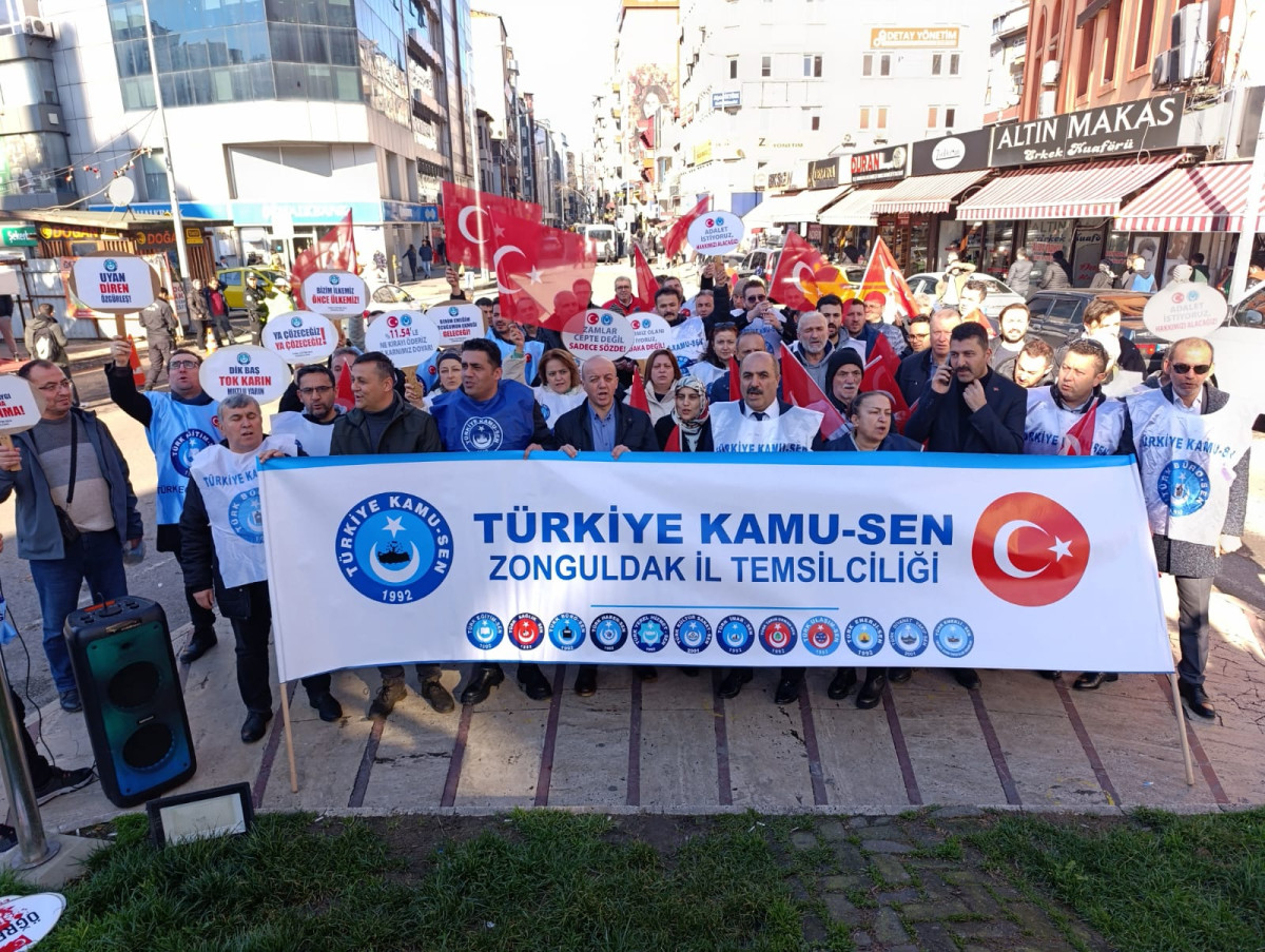 TÜRKİYE KAMU SEN EYLEM YAPTI 